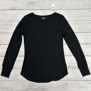 Old Navy Ling-Sleeve Scoop-Neck Thermal Pajama Shirt